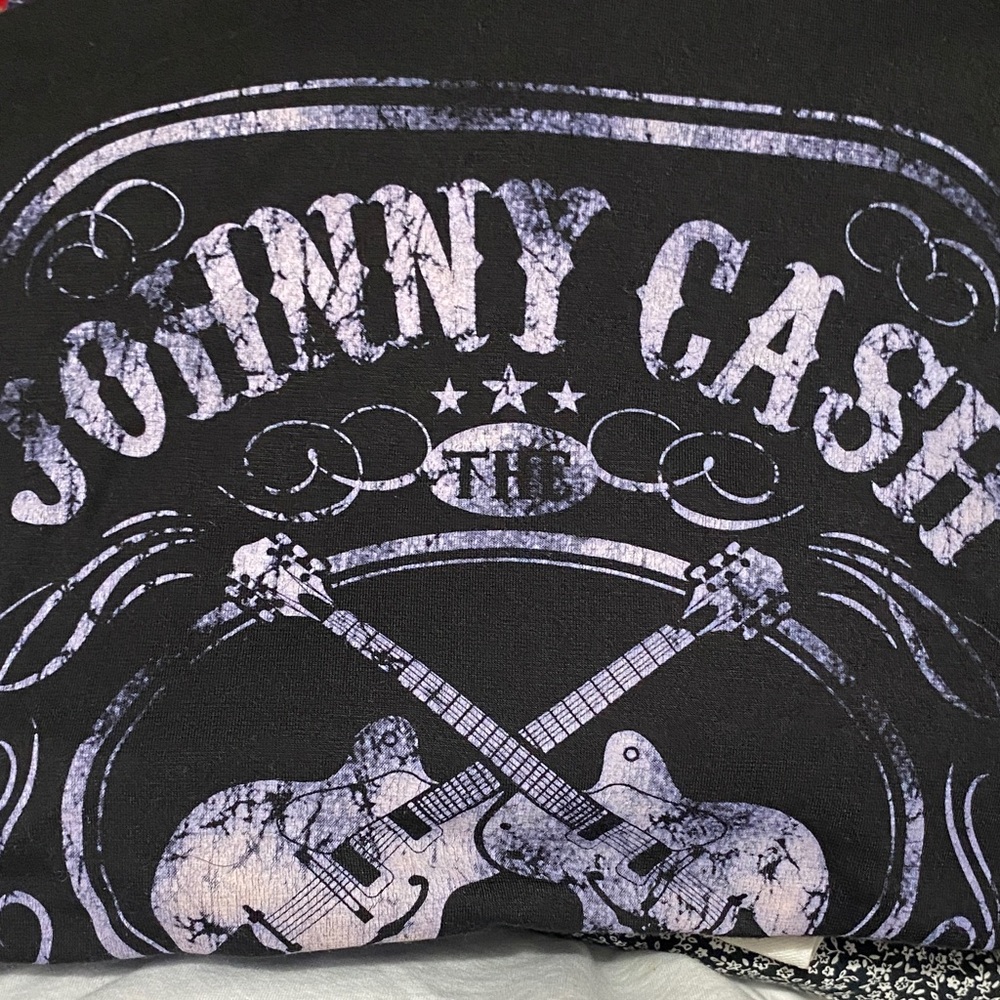 Zion Rootswear Black and Purple Johnny Cash Graphic Tee